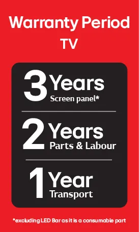 TV Warranty Information