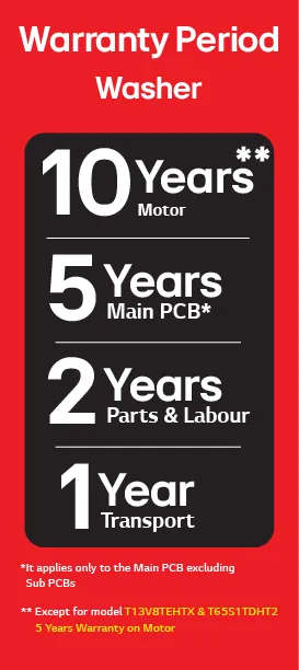 Washing Machine Warranty Information