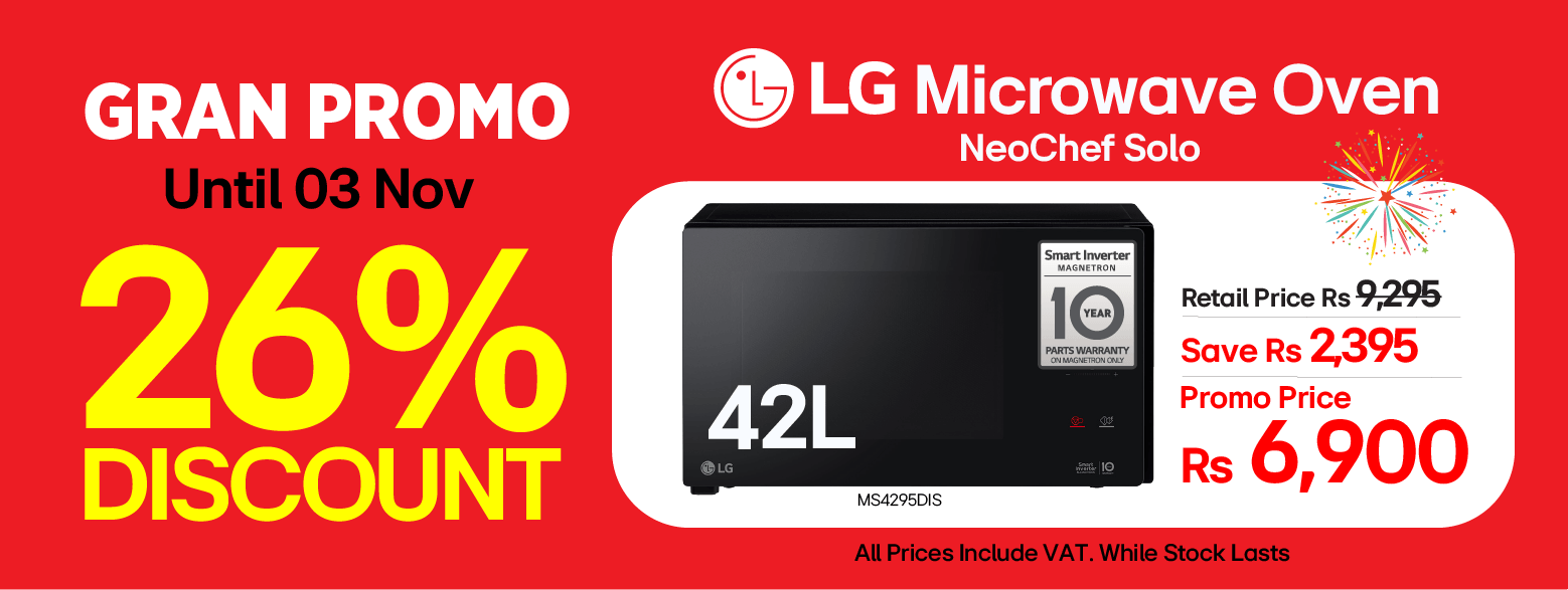 LG Microwave Oven NeoChef Solo 42L MS4295DIS